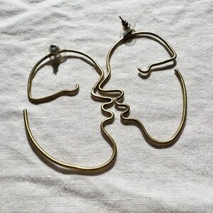 Handmade Face Wire Earrings Dangles